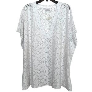Anna & Ava White Lace Swim Coverup